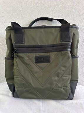 Lole Mini Lily Convertible Tote Backpack Olive Green Travel Work Multi Pocket